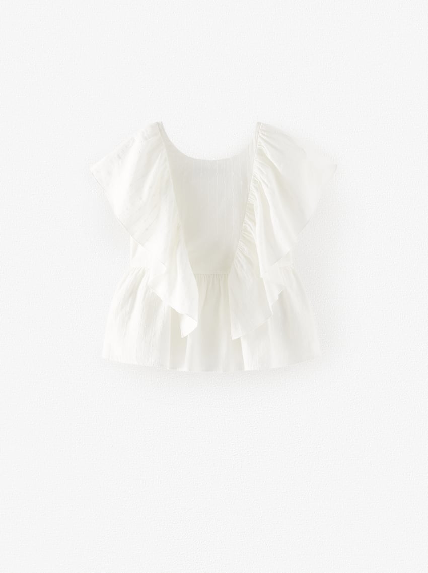 White Ruffles Shirt
