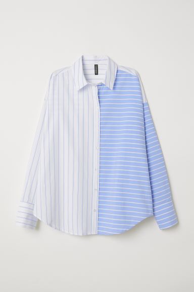  white/blue striped shirt